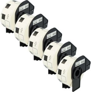Vhbw - 5x Label Roll with Holder 23mm x 23mm (1000 Label) compatible with Brother pt QL1060N Label Maker - Premium White Vhbw - 5x Label Roll with Holder 23mm x 23mm (1000 Label) compatible with Brother pt QL1060N Label Maker - Premium White