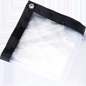 Tinor - Waterproof Clear Tarpaulin with Eyelets - 2 x 2 m - Foldable and Weatherproof Tarp - Rope Included Tinor - Waterproof Clear Tarpaulin with Eyelets - 2 x 2 m - Foldable and Weatherproof Tarp - Rope Included