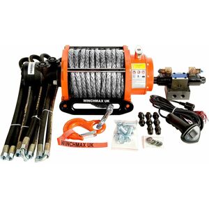 Winchmax - 20,000lb (9,072kg) Original Orange Hydraulic Winch. 25m x 13mm Dyneema Rope. 24V Control System. Winchmax - 20,000lb (9,072kg) Original Orange Hydraulic Winch. 25m x 13mm Dyneema Rope. 24V Control System.