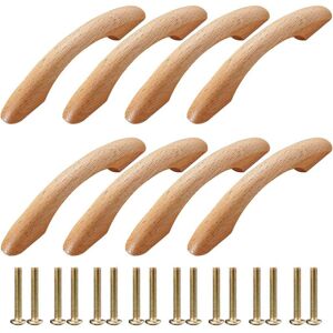 CSPARKV Wood Furniture Handles 8 Pieces Furniture Handles Door Knob Cabinet Handle Arc Shaped Handle Kitchen Furniture Handle Drawer Pulls with 16 Screws for CSPARKV Wood Furniture Handles 8 Pieces Furniture Handles Door Knob Cabinet Handle Arc Shaped Handle Kitchen Furniture Handle Drawer Pulls with 16 Screws for