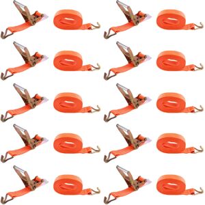 Maxpeedingrods - X10pcs 50MM 8M 5T Heavy Duty Ratchet Strap 50mm Tie Down 5000KG 8 Metre 5 Ton 5T Maxpeedingrods - X10pcs 50MM 8M 5T Heavy Duty Ratchet Strap 50mm Tie Down 5000KG 8 Metre 5 Ton 5T