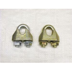 Securefix Direct - x2 34MM DIN1142 Wire Rope Grips Zinc Plated - Cable Clamp Fixing Bulldog Lifting Securefix Direct - x2 34MM DIN1142 Wire Rope Grips Zinc Plated - Cable Clamp Fixing Bulldog Lifting