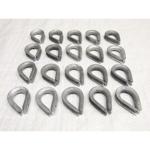 SECUREFIX DIRECT X20 10MM Galvanised Thimbles To BS464 - Lifting Heavy Duty Galv 3/8 Inch SECUREFIX DIRECT X20 10MM Galvanised Thimbles To BS464 - Lifting Heavy Duty Galv 3/8 Inch