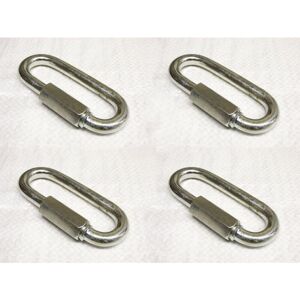 Securefix Direct - X4 12MM Galvanised Long Series Quick Link - Rope Secure Attach Galv Maillon Securefix Direct - X4 12MM Galvanised Long Series Quick Link - Rope Secure Attach Galv Maillon