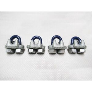 Securefix Direct - x4, 7/8' us fed Spec Wire Rope Grips - 22MM Bulldog Cip u Bolt FF-C-450 Securefix Direct - x4, 7/8' us fed Spec Wire Rope Grips - 22MM Bulldog Cip u Bolt FF-C-450