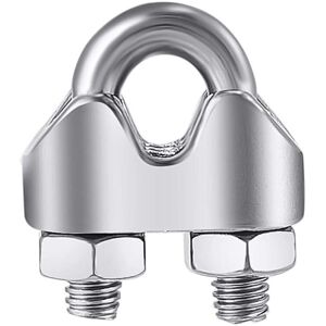 FLYME YMYNY 12pcs 3mm Galvanized Stainless Steel Cable Clamp Wire Rope Clamp Arc-Shaped Metal Cable Clips Stainless Steel Arc-Shaped Clamp Steel Cable FLYME YMYNY 12pcs 3mm Galvanized Stainless Steel Cable Clamp Wire Rope Clamp Arc-Shaped Metal Cable Clips Stainless Steel Arc-Shaped Clamp Steel Cable