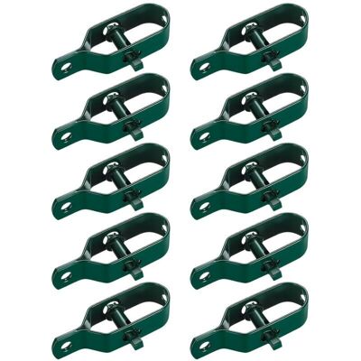 TEHTUY 10 Pieces Wire Mesh Tensioner, Fence Tensioner, Barbed Wire Tensioners, Rope Tensioner Connector Kit for Tension Wire (Green) TEHTUY 10 Pieces Wire Mesh Tensioner, Fence Tensioner, Barbed Wire Tensioners, Rope Tensioner Connector Kit for Tension Wire (Green)