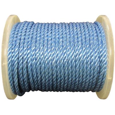 Securefix Direct - 10MM x 55M Reel Blue 3 Strand Polypropylene Rope - Shipping Camping Fender Yacht Securefix Direct - 10MM x 55M Reel Blue 3 Strand Polypropylene Rope - Shipping Camping Fender Yacht