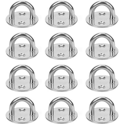 12pcs M5 Stainless Steel Eye Plates, Anchor Eye Plate Hooks, Ceiling Hooks, Wall Ring Hanging Brackets Ymyny 12pcs M5 Stainless Steel Eye Plates, Anchor Eye Plate Hooks, Ceiling Hooks, Wall Ring Hanging Brackets Ymyny