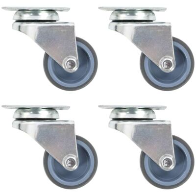 vidaXL Twin-wheel Swivel Casters - Furniture Caster - 50mm vidaXL Twin-wheel Swivel Casters - Furniture Caster - 50mm