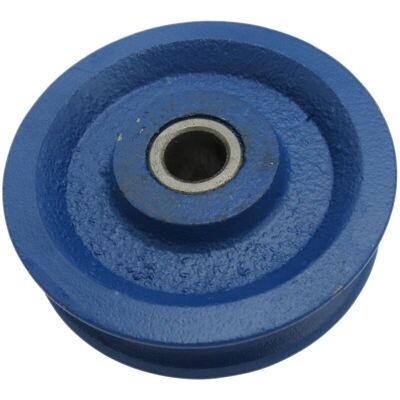 Securefix Direct - 175MM Blue Painted Cast Iron Sheave With Bush - 19MM Wire Rope Spare Replacement Securefix Direct - 175MM Blue Painted Cast Iron Sheave With Bush - 19MM Wire Rope Spare Replacement