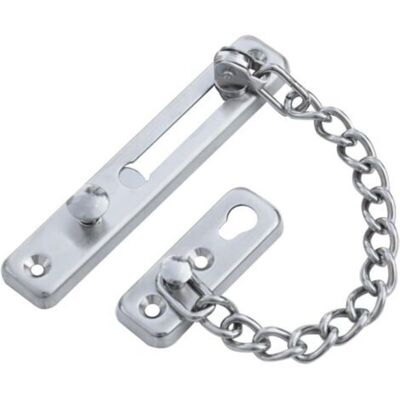 MCBOSON 1PCS Silver Sliding Chain Security Lock - Door Blocker - Door Lock - Interior Sliding Door - Exterior Gate Lock - Door Latch MCBOSON 1PCS Silver Sliding Chain Security Lock - Door Blocker - Door Lock - Interior Sliding Door - Exterior Gate Lock - Door Latch