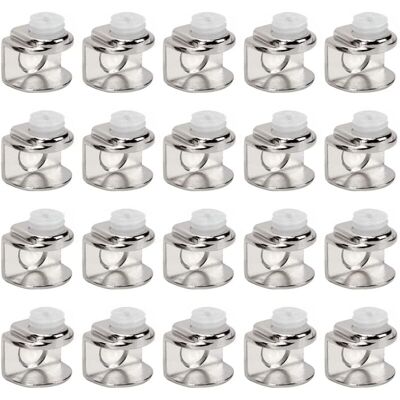 AOUGO 20 Pieces of Glass Clamps,Glass Shelf Holder,Adjustable Clamps Bracket can install 4-9mm thick glass AOUGO 20 Pieces of Glass Clamps,Glass Shelf Holder,Adjustable Clamps Bracket can install 4-9mm thick glass