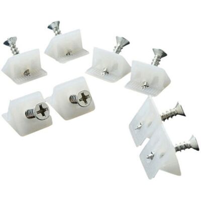 MCBOSON 200 Pieces Drawer Support Brackets White Screws Repair Fixing Drawer Shelf for Low Furniture Sagging Repair Connector Rear Stabilizers for Drawer MCBOSON 200 Pieces Drawer Support Brackets White Screws Repair Fixing Drawer Shelf for Low Furniture Sagging Repair Connector Rear Stabilizers for Drawer