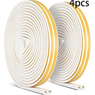 SNQ 24m Weatherstrip Sealing Strips, Self-Adhesive Anti-Collision Door Window Seal, Weatherproof/Soundproof – 9mm x 6mm SNQ 24m Weatherstrip Sealing Strips, Self-Adhesive Anti-Collision Door Window Seal, Weatherproof/Soundproof – 9mm x 6mm