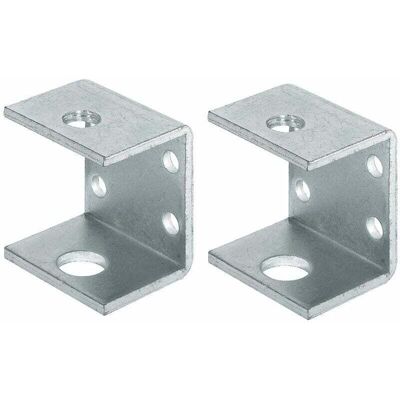 TEHTUY 2x double fixing brackets 30x40 steel shelf screw-in M10 thread metal wall plate support furniture bed table shelf cabinet TEHTUY 2x double fixing brackets 30x40 steel shelf screw-in M10 thread metal wall plate support furniture bed table shelf cabinet