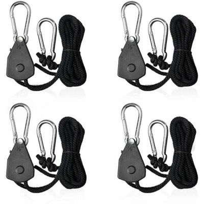 YMYNY 4pcs Adjustable Ratchet Ropes with 1/8 Hooks Ratchet Tensioner Rope for Awning Lamp or Plants mumu YMYNY 4pcs Adjustable Ratchet Ropes with 1/8 Hooks Ratchet Tensioner Rope for Awning Lamp or Plants mumu