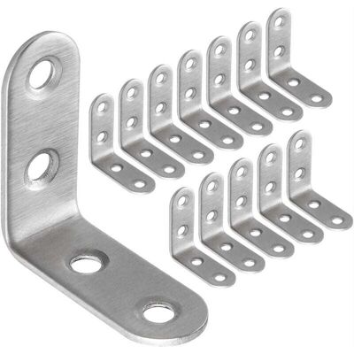 Ymyny - 50pcs l Shape Stainless Steel Metal Corner Brace Furniture Fasteners Corner Brace Hardware Accessories Corner Brace Fixing Bracket 4040mm1.8 Ymyny - 50pcs l Shape Stainless Steel Metal Corner Brace Furniture Fasteners Corner Brace Hardware Accessories Corner Brace Fixing Bracket 4040mm1.8