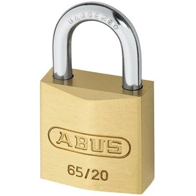 ABUS 65/20mm Brass Padlock Keyed Alike 201 - Padlock ABUS 65/20mm Brass Padlock Keyed Alike 201 - Padlock