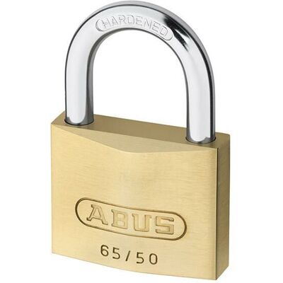 ABUS Brass Padlock Model 6505 - Keyed Alike - 50mm Brass Lock ABUS Brass Padlock Model 6505 - Keyed Alike - 50mm Brass Lock
