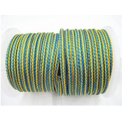 Securefix Direct - 8MM x 100 Metre Blue/Yellow 16 Plait Single Braided PolyPropylene Rope - pp Hollow Securefix Direct - 8MM x 100 Metre Blue/Yellow 16 Plait Single Braided PolyPropylene Rope - pp Hollow