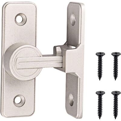 Linghhang - 90° Illuminated Sliding Interior Door Lock Flat Door Hook Locking Bolt Anti-Theft Latch Linghhang - 90° Illuminated Sliding Interior Door Lock Flat Door Hook Locking Bolt Anti-Theft Latch