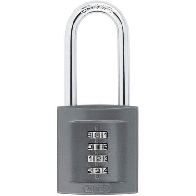 Abus - 08396 158/50HB50 50mm Combination Padlock 4-Digit Long Shackle ABU15850LS Abus - 08396 158/50HB50 50mm Combination Padlock 4-Digit Long Shackle ABU15850LS