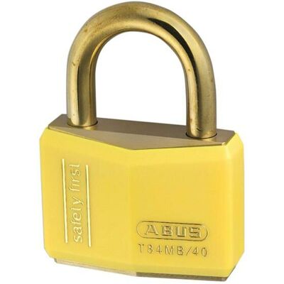 Abus T84mb 40mm Rustproof Padlock Yellow Abus T84mb 40mm Rustproof Padlock Yellow