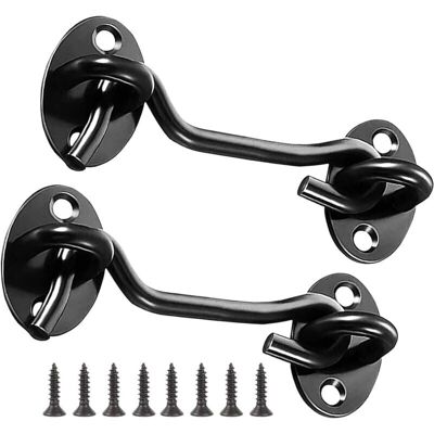 Mumu - Barn Door Hooks Pack, 3' Hook and Eye Cabin Hook and Eye Swivel Hook for Sliding Doors Bedroom Mumu - Barn Door Hooks Pack, 3' Hook and Eye Cabin Hook and Eye Swivel Hook for Sliding Doors Bedroom