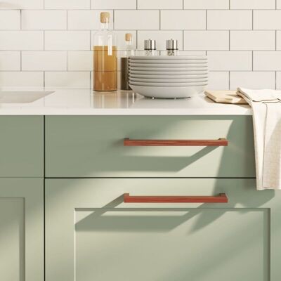 vidaXL Cabinet Handles - Modern, Stainless Steel, Bronze - 224 mm vidaXL Cabinet Handles - Modern, Stainless Steel, Bronze - 224 mm