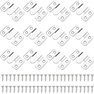 CCYKXA 12-Piece Concealed Recessed Mounting Brackets, Heavy-Duty Interlocking Furniture Connectors, Stainless Steel Wall Hanging Hardware for Photos, CCYKXA 12-Piece Concealed Recessed Mounting Brackets, Heavy-Duty Interlocking Furniture Connectors, Stainless Steel Wall Hanging Hardware for Photos,