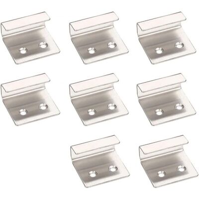 CCYKXA Set of 8 stainless steel mirror mounting brackets, sturdy bracket for ceramic tiles (silver) CCYKXA Set of 8 stainless steel mirror mounting brackets, sturdy bracket for ceramic tiles (silver)