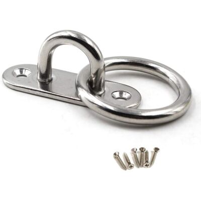 Csparkv - 1 M8 Ceiling Mount Hook 304 Stainless Steel Wall Mount Hook for Yoga Swing Boat Hardware Package (Screws Included) Csparkv - 1 M8 Ceiling Mount Hook 304 Stainless Steel Wall Mount Hook for Yoga Swing Boat Hardware Package (Screws Included)