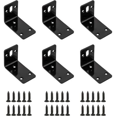 Long Hole Bracket, 4pcs Hole Plate Angles Metal Corner Heavy Duty Support, 90 Degree Corner Brace for Wood, Furniture (81+59) x45mm - Csparkv Long Hole Bracket, 4pcs Hole Plate Angles Metal Corner Heavy Duty Support, 90 Degree Corner Brace for Wood, Furniture (81+59) x45mm - Csparkv