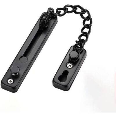 TORMATOR Door chains, anti-theft door chain lock, reliable stainless steel door security chain latch lock ideal for home and hotel use (Black). TORMATOR Door chains, anti-theft door chain lock, reliable stainless steel door security chain latch lock ideal for home and hotel use (Black).