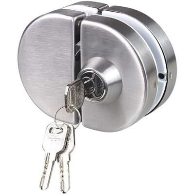 TORMATOR Double lock for 304 stainless steel glass doors, both sides open with frameless door hooks for 10-12mm thick glass TORMATOR Double lock for 304 stainless steel glass doors, both sides open with frameless door hooks for 10-12mm thick glass