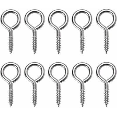 HOOPZI Eye screws eye screw hooks carbon steel eye screws, 25 pieces HOOPZI Eye screws eye screw hooks carbon steel eye screws, 25 pieces