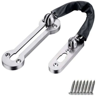MCBOSON Front Door Chain Silver Security Locking Chain Safety Restrictor Chain Door Restrictor Chain - Polished Chrome MCBOSON Front Door Chain Silver Security Locking Chain Safety Restrictor Chain Door Restrictor Chain - Polished Chrome