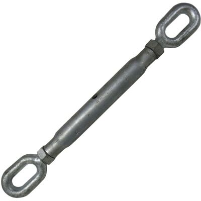 SECUREFIX DIRECT Galvanised Straining Rigging Screw Eye & Eye 3/8" (10MM Turnbuckle Closed Body Wire Rope) SECUREFIX DIRECT Galvanised Straining Rigging Screw Eye & Eye 3/8" (10MM Turnbuckle Closed Body Wire Rope)