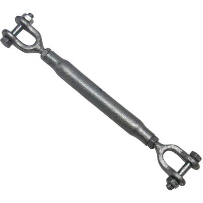 Securefix Direct - Galvanised Straining Rigging Screw Jaw Jaw 20MM (Closed Body Turnbuckle Wire Rope Tensioner) Securefix Direct - Galvanised Straining Rigging Screw Jaw Jaw 20MM (Closed Body Turnbuckle Wire Rope Tensioner)