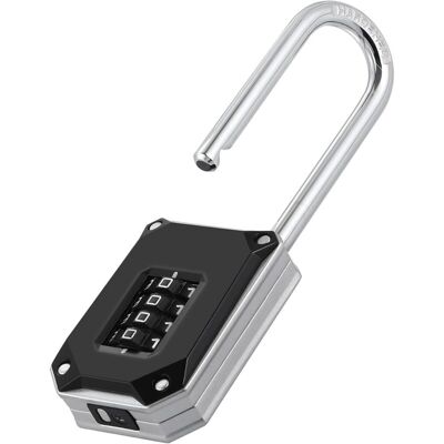 YS-YALOTRS Heavy-duty combination lock, 57mm long locks, 4-digit locks with large white numbers and reset protection cover YS-YALOTRS Heavy-duty combination lock, 57mm long locks, 4-digit locks with large white numbers and reset protection cover