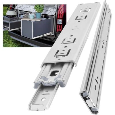 Tinor - Heavy Duty Drawer Slide, Load Capacity up to 68KG, Without Lock, Extension 400mm, 1 Pair (2pcs) Tinor - Heavy Duty Drawer Slide, Load Capacity up to 68KG, Without Lock, Extension 400mm, 1 Pair (2pcs)