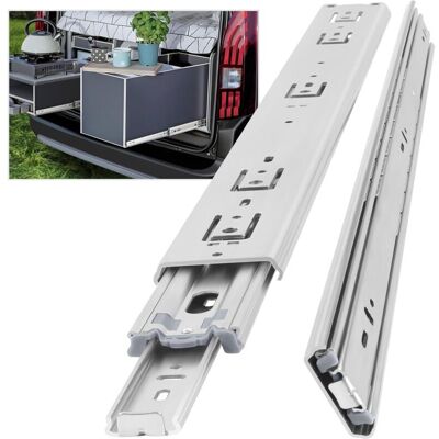 Tinor - Heavy Duty Drawer Slide, Load Capacity up to 68KG, Without Lock, Extension 500mm, 1 Pair (2pcs) Tinor - Heavy Duty Drawer Slide, Load Capacity up to 68KG, Without Lock, Extension 500mm, 1 Pair (2pcs)