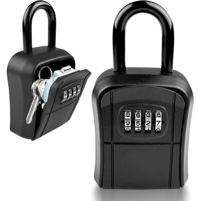 TEHTUY Key Box, Wall-Mounted Key Box with 4-Digit Combination Lock, Secure Outdoor Key Box, Zinc Alloy Safe, Large Capacity, for Home, Garage, Office, TEHTUY Key Box, Wall-Mounted Key Box with 4-Digit Combination Lock, Secure Outdoor Key Box, Zinc Alloy Safe, Large Capacity, for Home, Garage, Office,