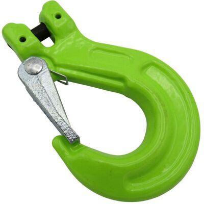 Securefix Direct - Lifting Clevis Sling Hook with Latch 13MM (Grade 100 6.7 Ton Chain Component 6.7T) Securefix Direct - Lifting Clevis Sling Hook with Latch 13MM (Grade 100 6.7 Ton Chain Component 6.7T)