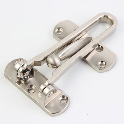 Memkey - Pack of 2 security door window protection latch made of steel, entrance door without chain latch for French door, prevents burglary Memkey - Pack of 2 security door window protection latch made of steel, entrance door without chain latch for French door, prevents burglary