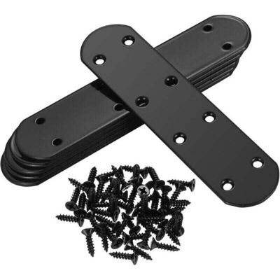 TEHTUY Perforated Flat Plates, Straight Fixing Angle Brackets, Flat Angle Brackets, Metal Connector Plates, 168x38x3mm TEHTUY Perforated Flat Plates, Straight Fixing Angle Brackets, Flat Angle Brackets, Metal Connector Plates, 168x38x3mm