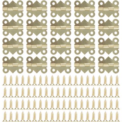 STUNACY 20 Set Hinge Iron Material Screw Mounting Wooden Box Cabinet Door Activity Device 25x20mm STUNACY 20 Set Hinge Iron Material Screw Mounting Wooden Box Cabinet Door Activity Device 25x20mm