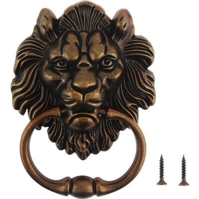 OEM Lion-shaped Door Knocker Made Of Zinc Alloy, Door Handle, 156 X 117 Mm, Antique Lion's Head Handle, Lion's Head-shaped Door Knocker With 2 Screws (antique Bronze) OEM Lion-shaped Door Knocker Made Of Zinc Alloy, Door Handle, 156 X 117 Mm, Antique Lion's Head Handle, Lion's Head-shaped Door Knocker With 2 Screws (antique Bronze)