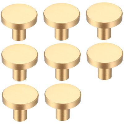 LINGHHANG 8pcs Furniture Knob Brass Furniture Handle 30x20mm Drawer Handle Round Pull Knobs Door Knobs With 25mm Screws LINGHHANG 8pcs Furniture Knob Brass Furniture Handle 30x20mm Drawer Handle Round Pull Knobs Door Knobs With 25mm Screws